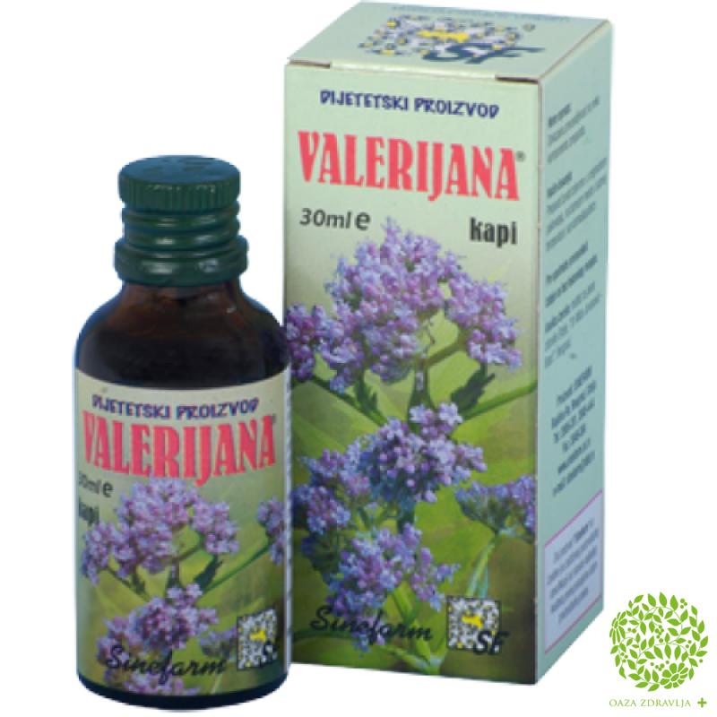 Kapi Valerijane 30ml Oaza Zdravlja