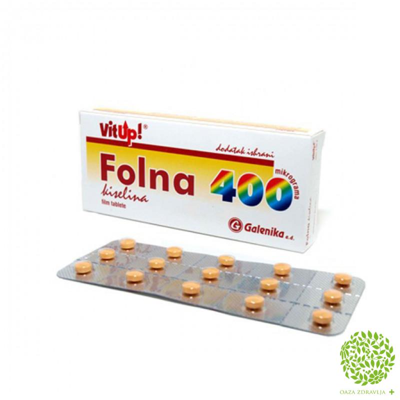 Folna Kiselina 30x400mcg Oaza Zdravlja