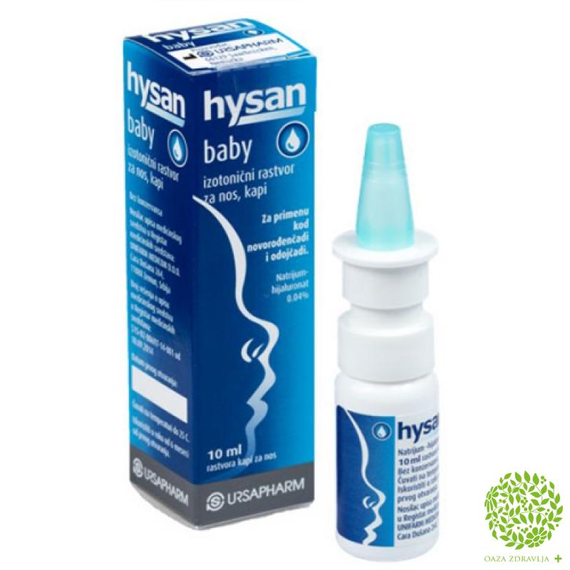 Hysan Baby Kapi Za Nos 10ml Oaza Zdravlja