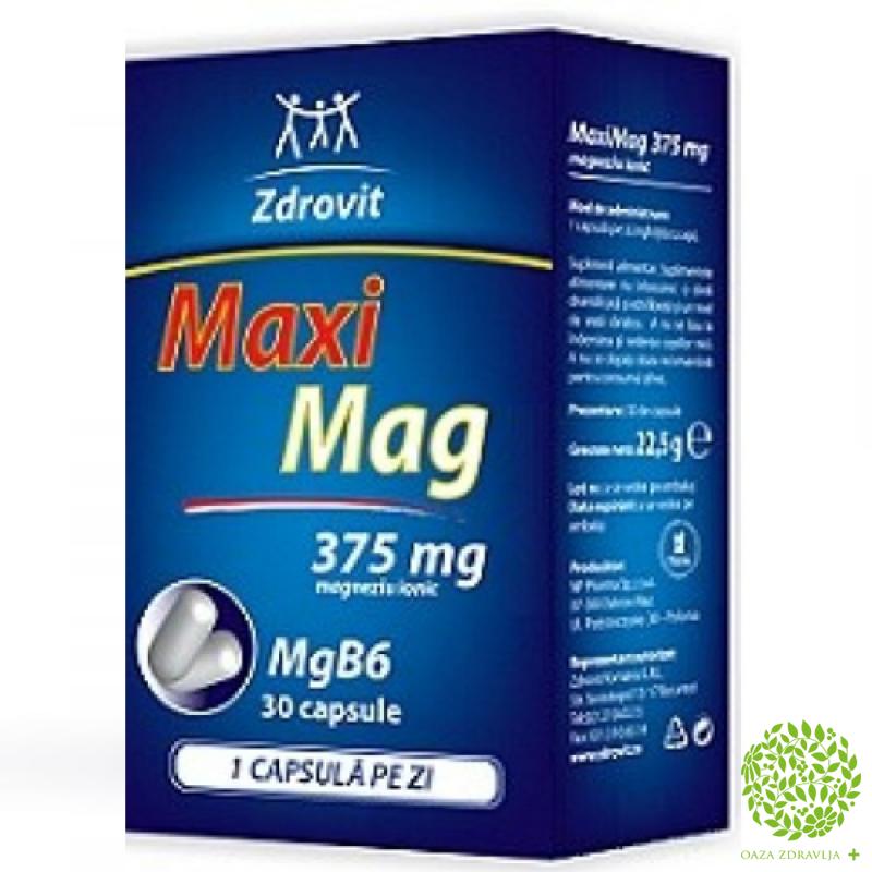 Maxi Mag Kapsule 30x375mg Oaza Zdravlja