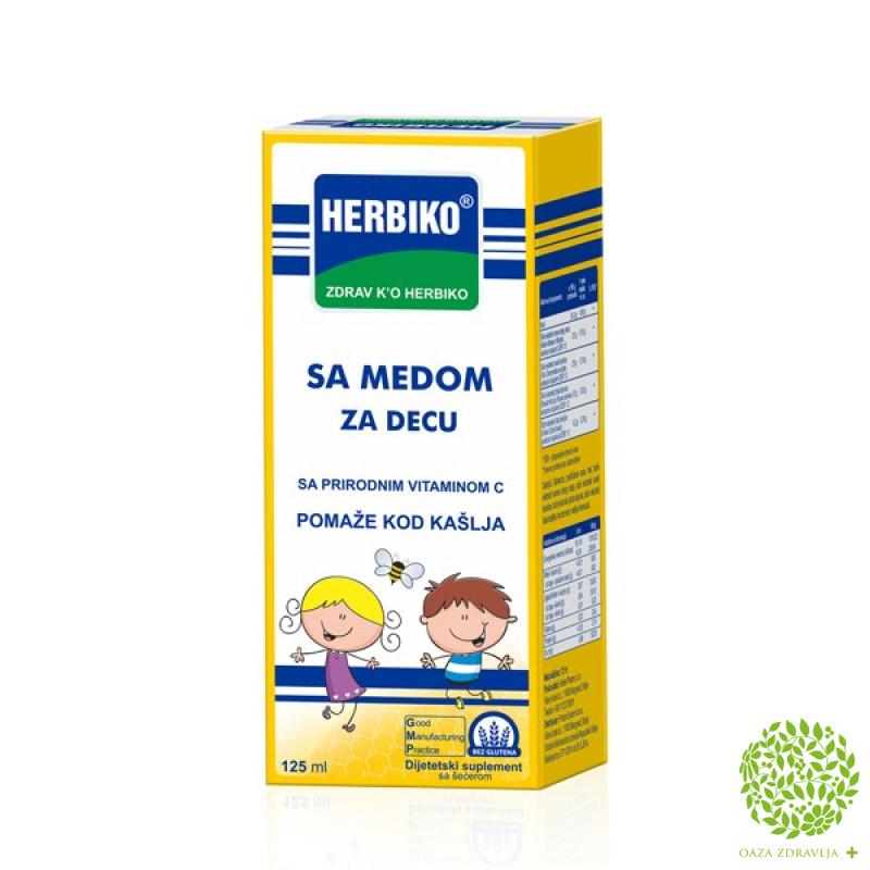 Sirup Herbiko Sa Medom Za Decu 125 Ml Oaza Zdravlja
