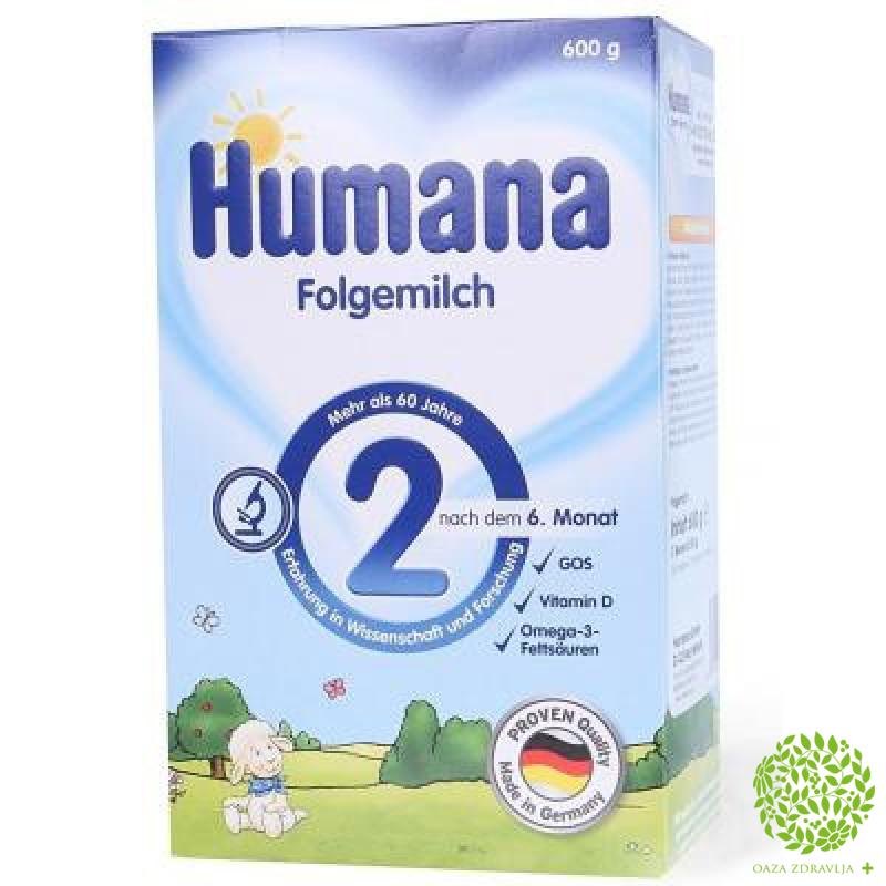 Humana 2 Pb 600g Oaza Zdravlja
