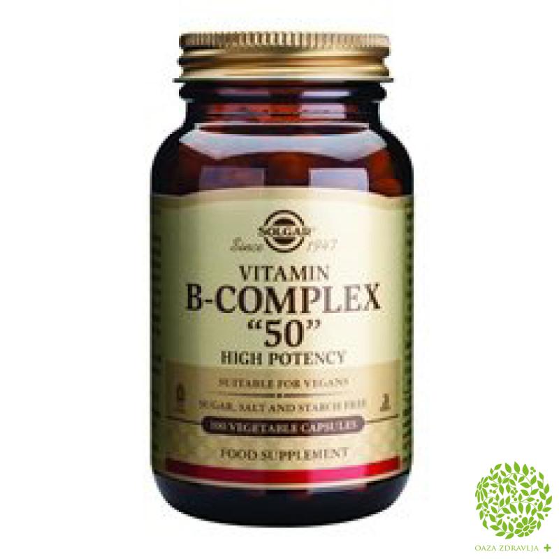 Vitamin B Complex 50 100 Kapsula Oaza Zdravlja