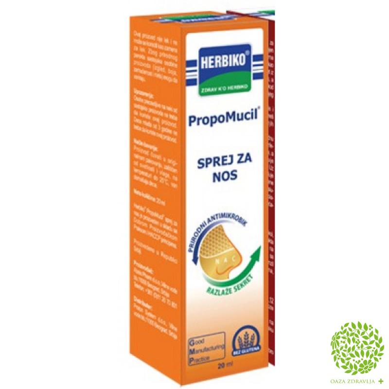 Herbiko Propomucil Sprej Za Nos 20 Ml Oaza Zdravlja