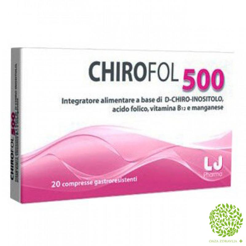 Chirofol Tablete 20x500mg Oaza Zdravlja
