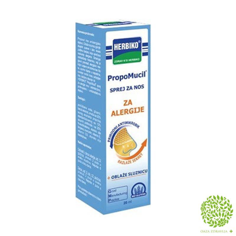 Herbiko Propomucil Sprej Za Nos Za Alergije 20ml Oaza Zdravlja