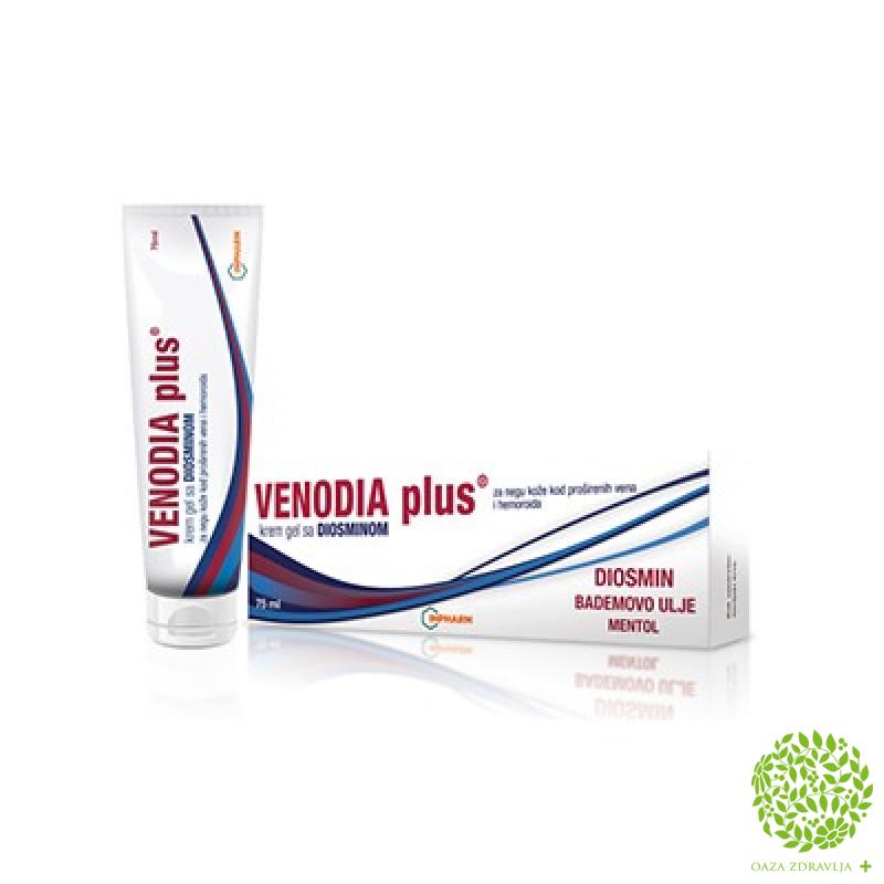 Venodia Plus Krem Gel Diosmin 75ml Oaza Zdravlja