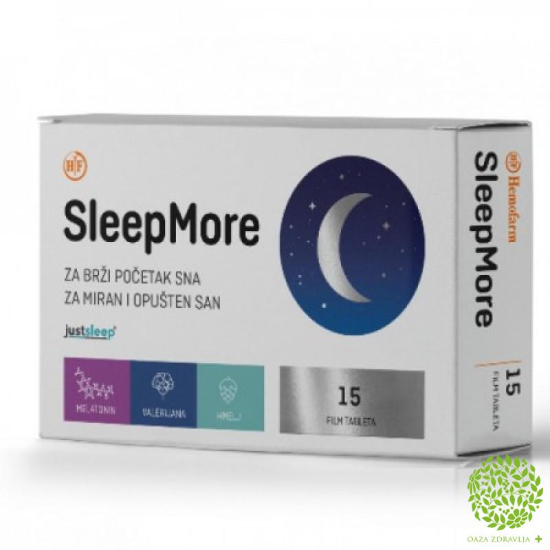 Sleep More 15 Film Tableta Oaza Zdravlja