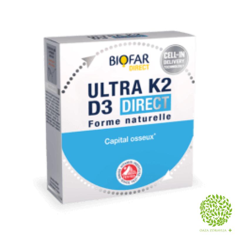 Biofar Ultra K2 D3 Direkt 14 Kesica Oaza Zdravlja