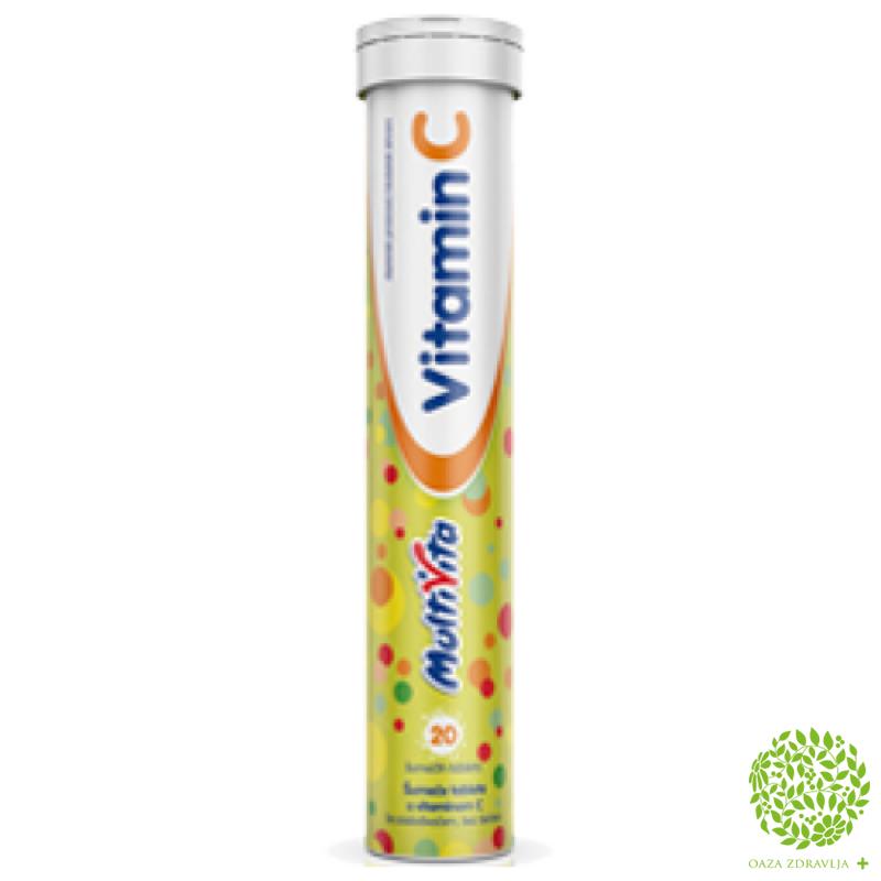 Multivita Vitamin C 250mg 20 Sumecih Tableta Oaza Zdravlja